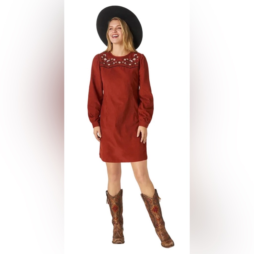 Wrangler Retro Corduroy Large Long-Sleeve Dress